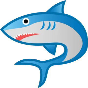 a shark with its mouth open