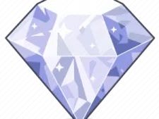 a diamond with a white background