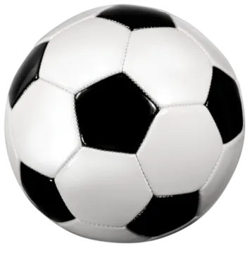 a soccer ball on a white background