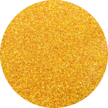 a round of gold glitter