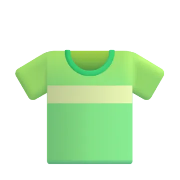 a green t - shirt on a white background
