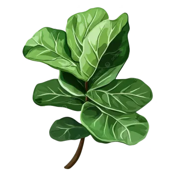 a green leaf on a white background