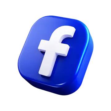 the facebook logo on a white background