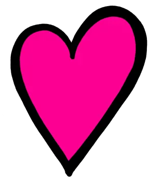 a pink heart