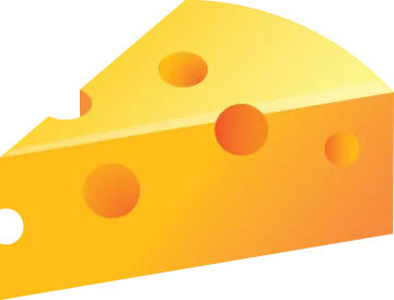 a piece of cheese