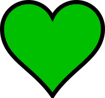 a green heart