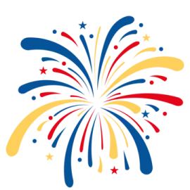 4th july clipart fireworks png