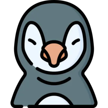 an image of a penguin with its eyes closed