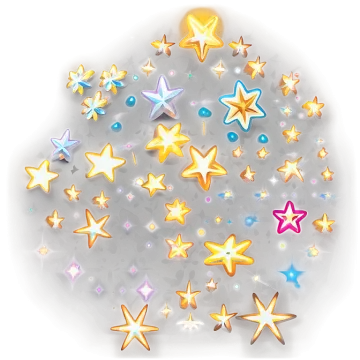 a bunch of stars on a white background