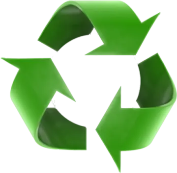 a green recycling symbol