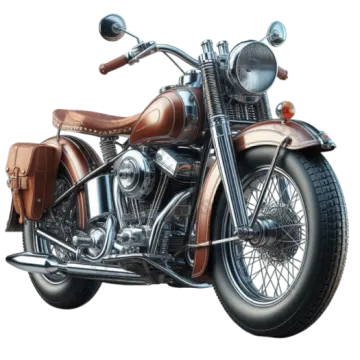 an old motorcycle is shown on a white background