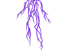 a drawing of a purple jelly