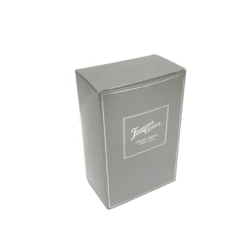 a black and white box with the lid open