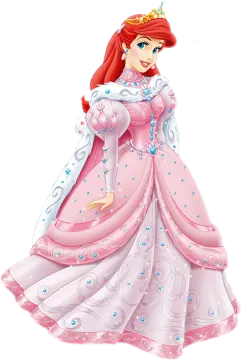 the princess in her pink dress
