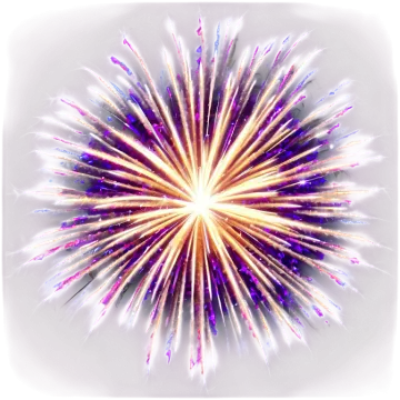 a firework in the shape of a star