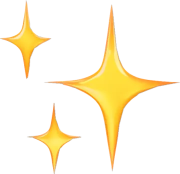 three yellow stars on white background