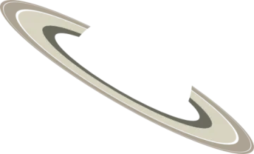 a white circle with an arrow in the middle