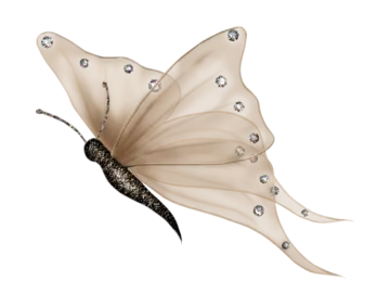 a butterfly with diamonds on it's wings