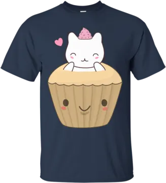 a cute white cat sitting on top of a cupcake