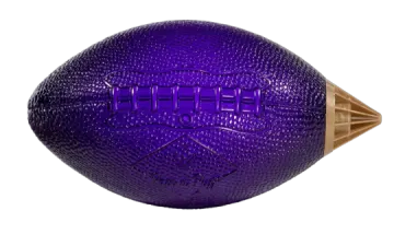 an image of a purple football ball on a white background