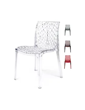 a chair with a red chair next to it
