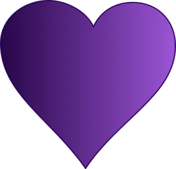 a purple heart