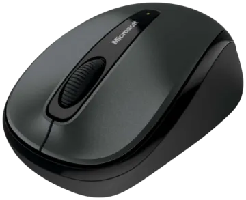 a black mouse on a white background