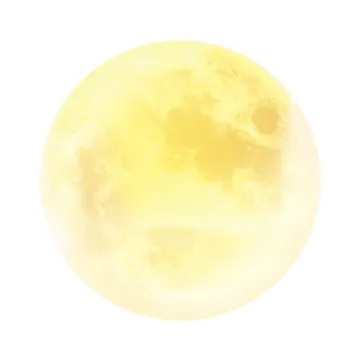 a full moon on a white background