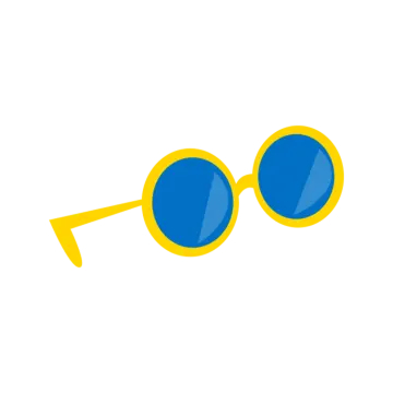 a pair of glasses on a white background