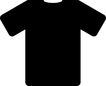 a black and white t - shirt