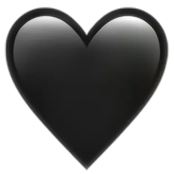 a black heart on a white background