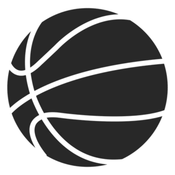 a black and white basketball ball