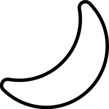 a black and white banana icon