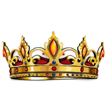 a golden crown on a white background