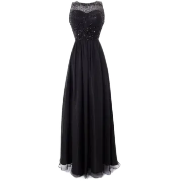 a black dress on a white background