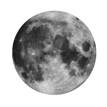a black and white image of the moon