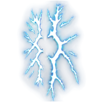 a blue and white snowflake on a white background