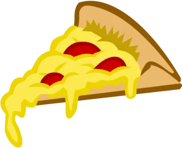 a slice of pizza with cheese on it