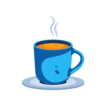 a cup of tea on a saucer