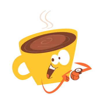 a cup of coffee with a smiling face