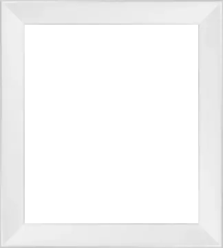 white picture frame isolated on white background photo