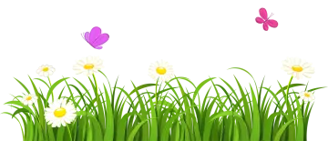 grass and flowers clipart