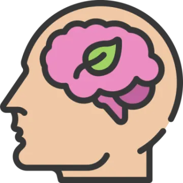 a brain in the shape of a human head