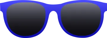 a pair of sunglasses with black lenses