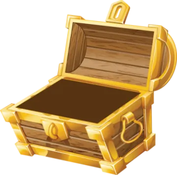 an open treasure chest