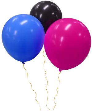 a bunch of balloons