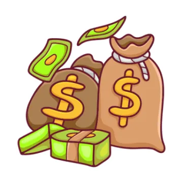a bag full of money
