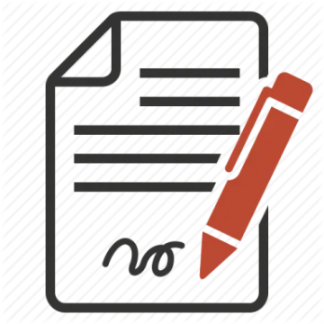 a document with a pencil icon