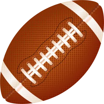 a football ball on a white background