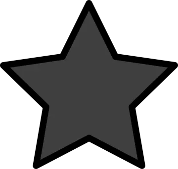 a black and white star